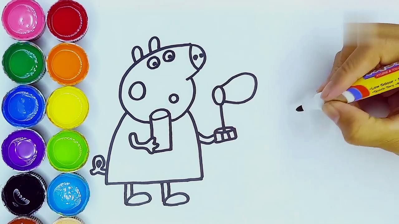 简易画教你怎么画佩奇!