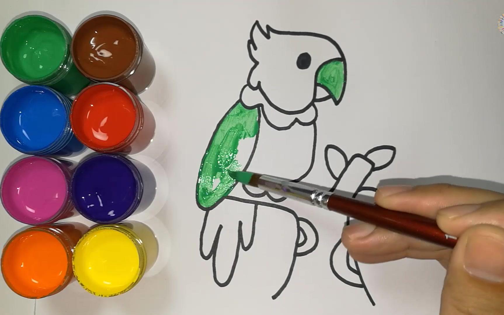 小鹦鹉怎么画?