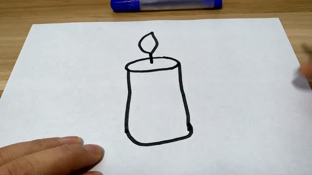 教你蜡烛的画法简单又形象