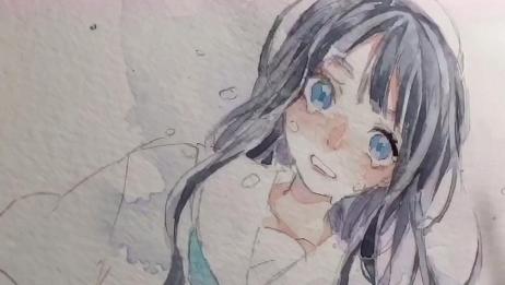 透明水彩 画一个漫画人物 真的好漂亮啊 爱言情 透明水彩 画一个漫画人物 真的好漂亮啊 爱言情
