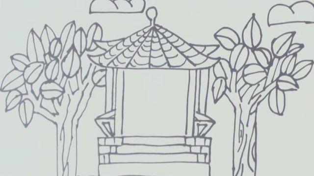 儿童建房子简笔画,简单好学