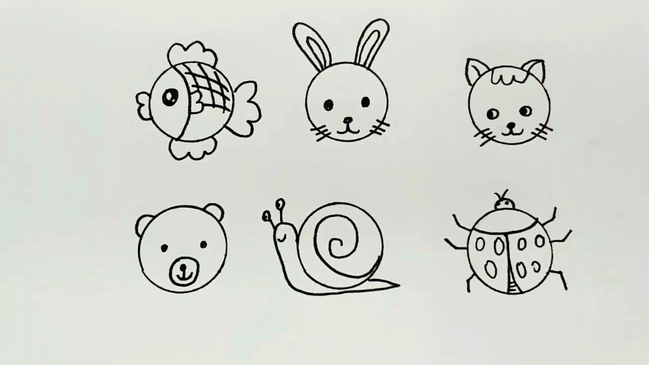 拿去教孩子真棒 4数字变动物:一个有趣味的简笔画,先从数字