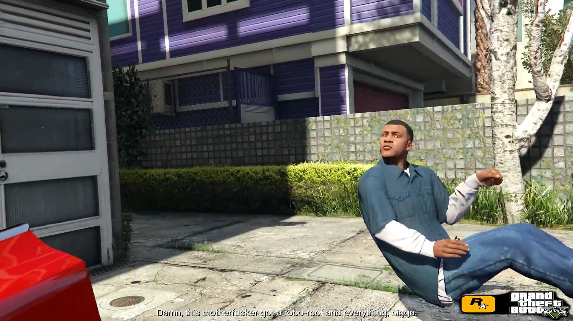 gta5还可以这样玩:太滑稽了!富兰克林的车消失了?