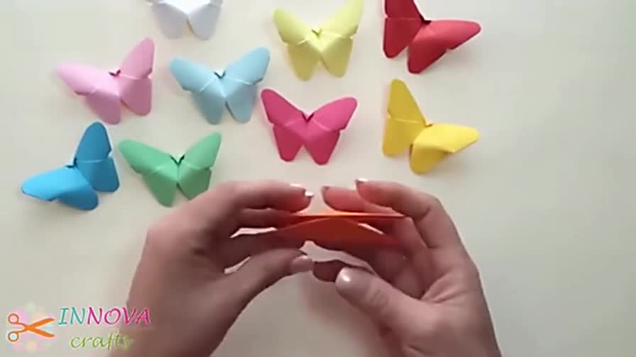 好看视频-一张纸折出漂亮的蝴蝶,做法简单关键漂亮,手工折纸视频教程