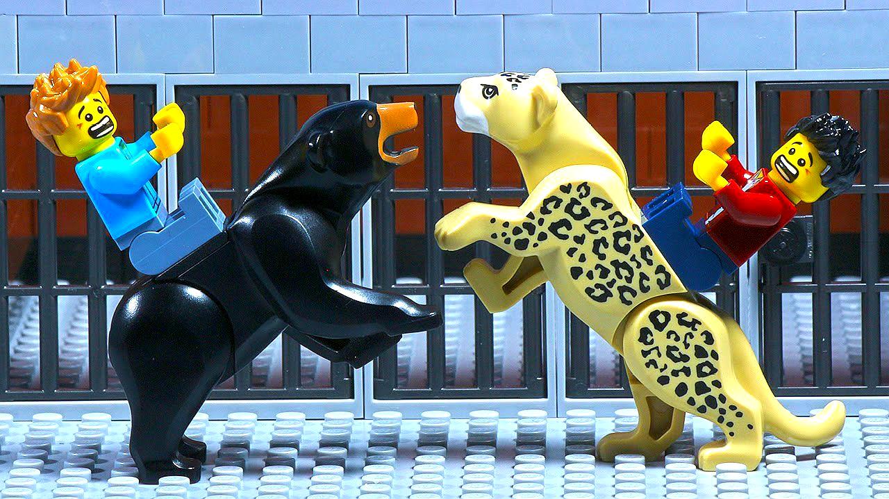 乐高定格故事:乐高人将猎豹送去树林里