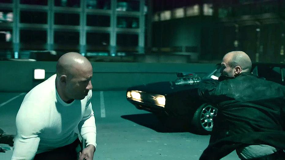 速度与激情7:范迪塞尔街头械斗杰森斯坦森,满满荷尔蒙热血十足