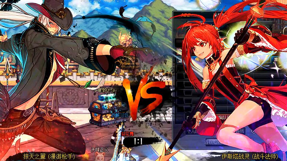 dnf:国服决斗场,伊斯塔战灵(战斗法师)vs内脏坏了,太棒了