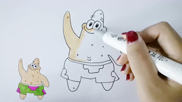 原网页 3漂亮形象的派大星画法  01:02  来源:好看视频-乐豆简笔画