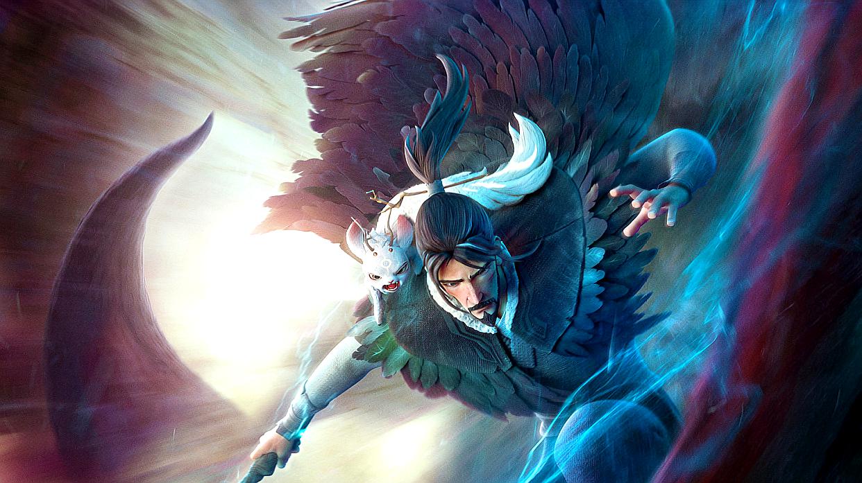 《姜子牙》电影再度更新,黑发姜子牙有点帅,但看到妲己后被丑哭