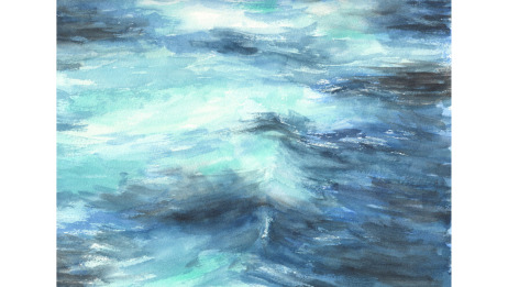 杨帆水彩画 小树林简单水彩画新手教程 爱言情