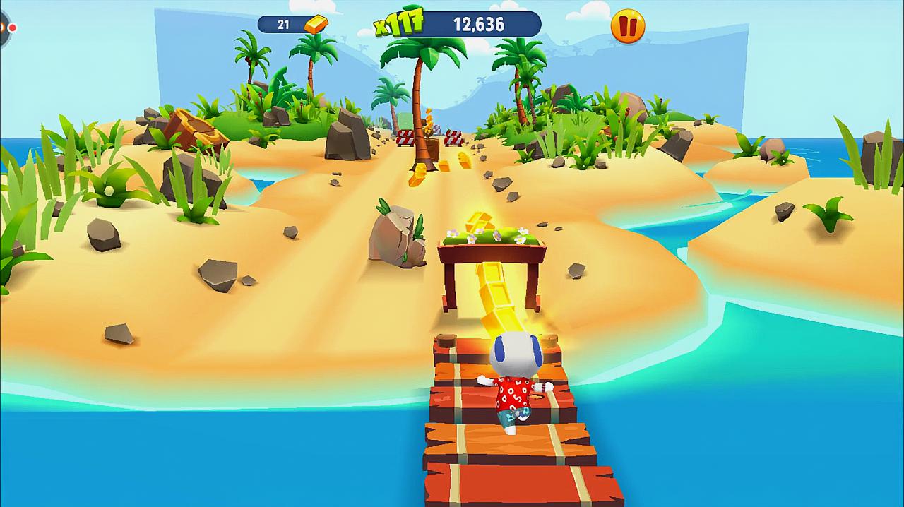 汤姆猫跑酷游戏 夏威夷汉克狗狗的鲨鱼岛