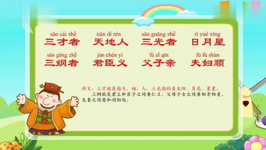 幼儿教育三字经,第7集三才者