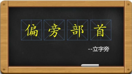偏旁部首立字旁 爱言情