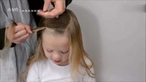 俏皮可爱的儿童短发发型扎法 最简单的公主发型扎法