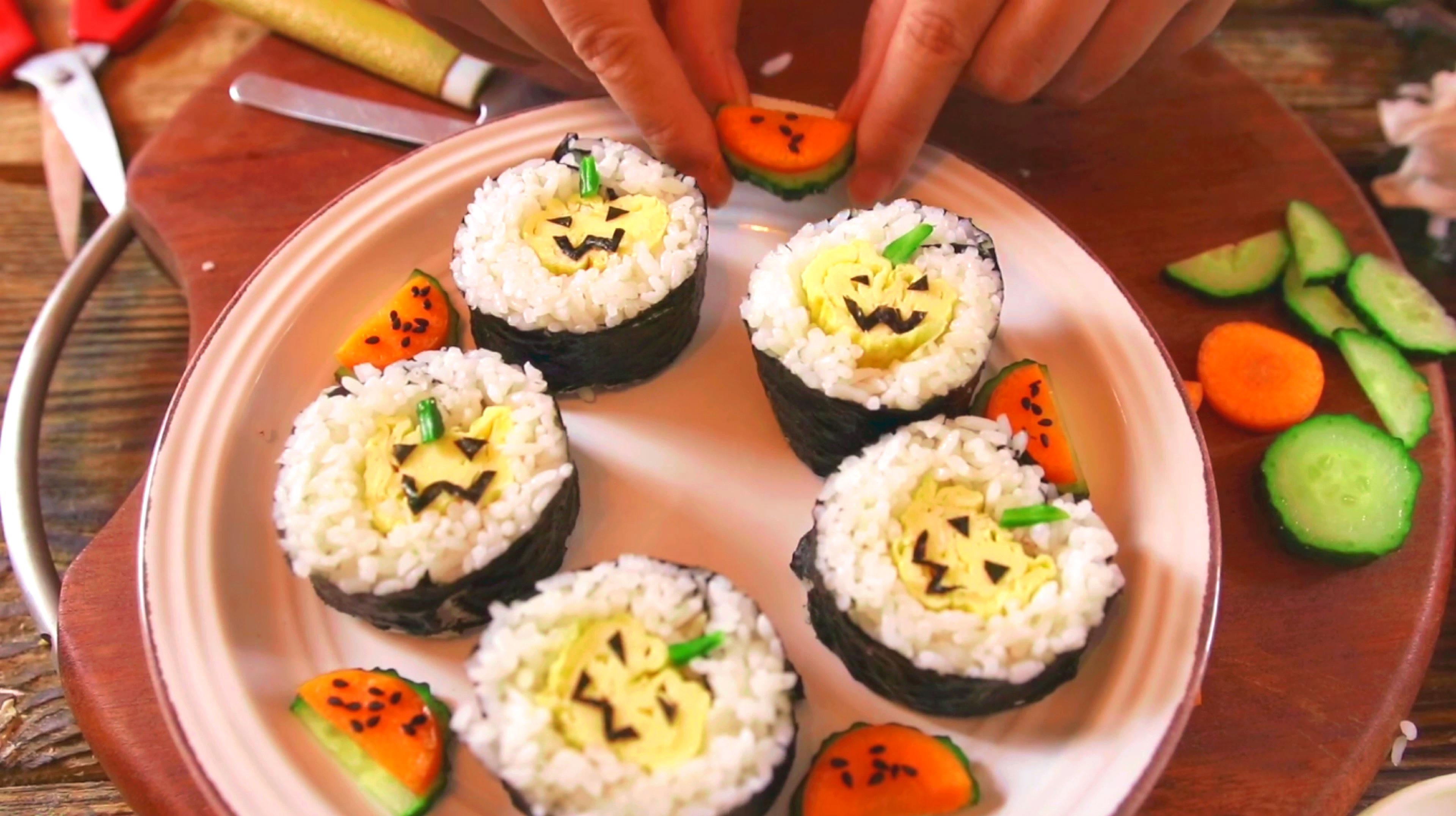 想吃寿司在家也能做,一款创意的恶魔寿司,好玩又好吃孩子特喜欢