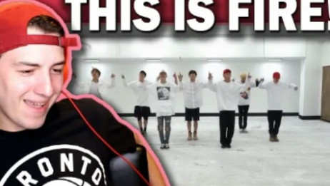Reaction Bts 防弹少年团 Fire 舞蹈练习室 油管反应 爱言情