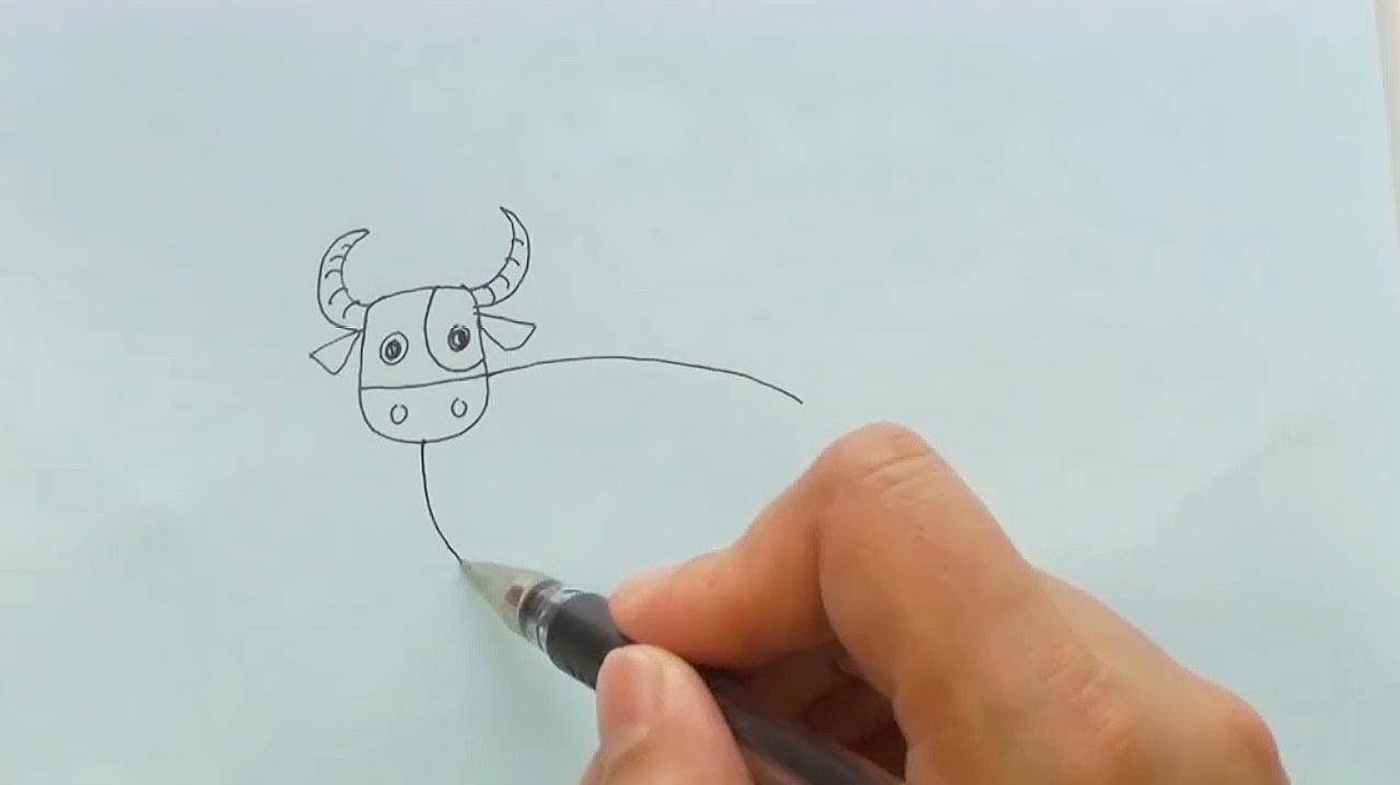 牛简笔画怎么画