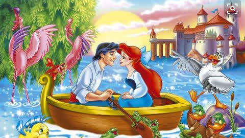 美人鱼爱漂亮系列游戏 :美人鱼公主与王子水上划船 美人鱼秘密游戏