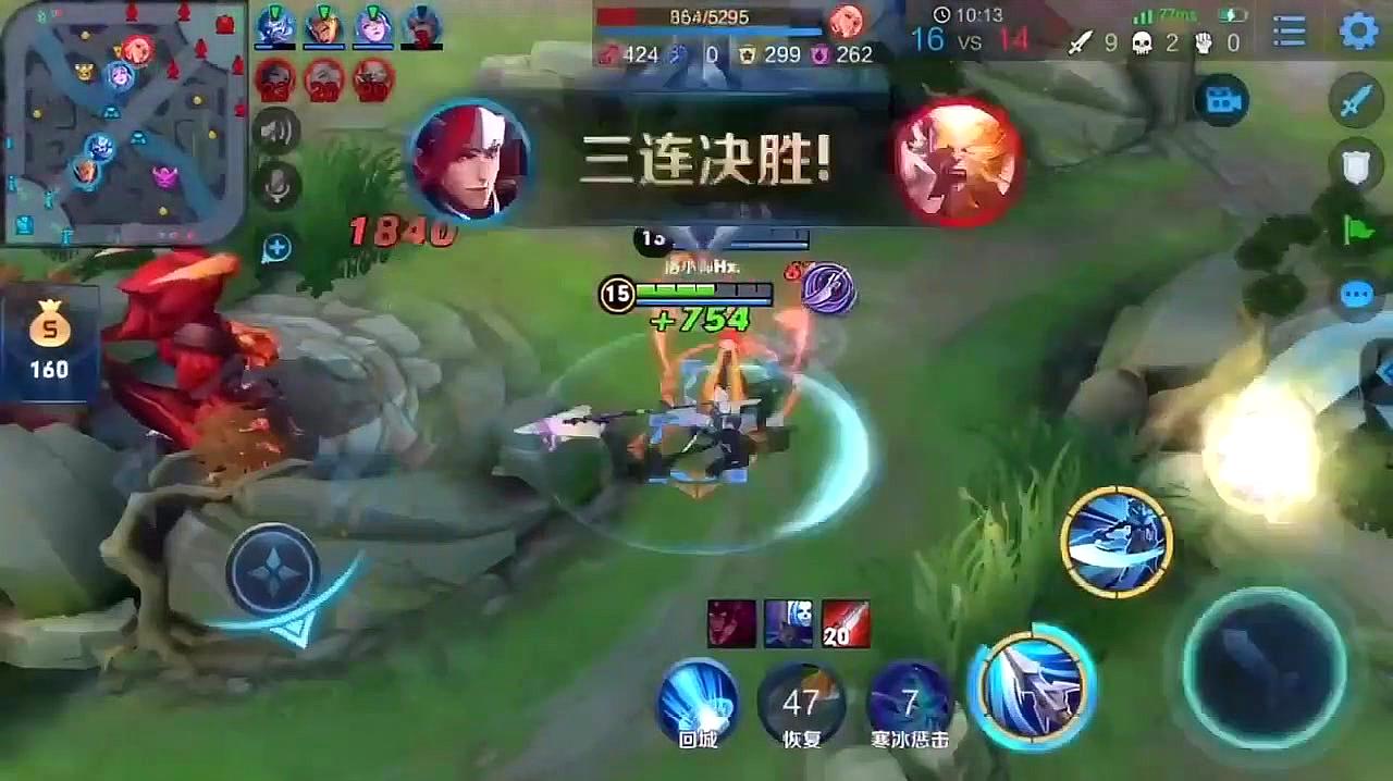 王者荣耀:这韩信是我花2000拜的师傅,很快我也能盲打五杀了