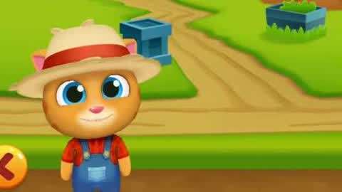 可爱的会说话汤姆猫游戏 :解锁农夫金杰猫