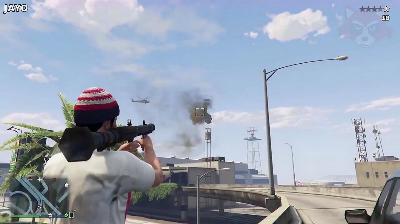 gta5:这火箭炮也太准了吧?精准预判直升机的飞行路线