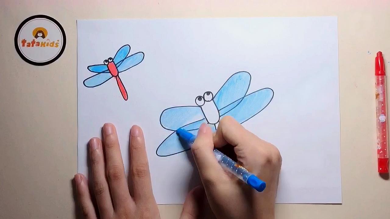蜻蜓简笔画怎么画