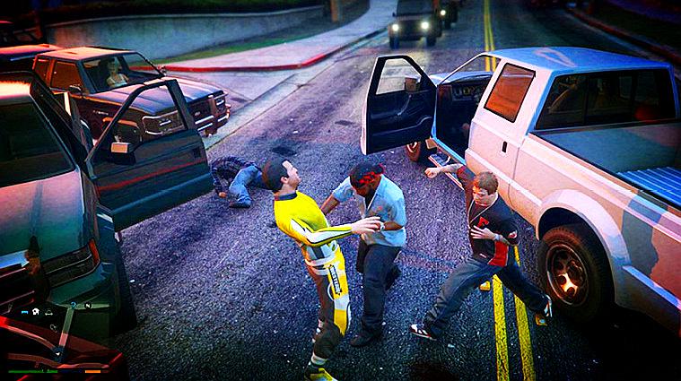 gta5:麦克在街上被两个黑鬼打了"他儿子吉米会"帮他忙吗?