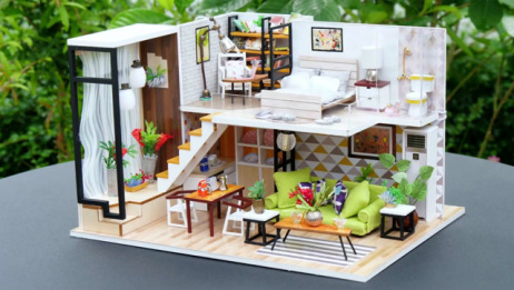 玩具小屋幼儿园手工作业生日节日贺卡太漂亮了 爱言情