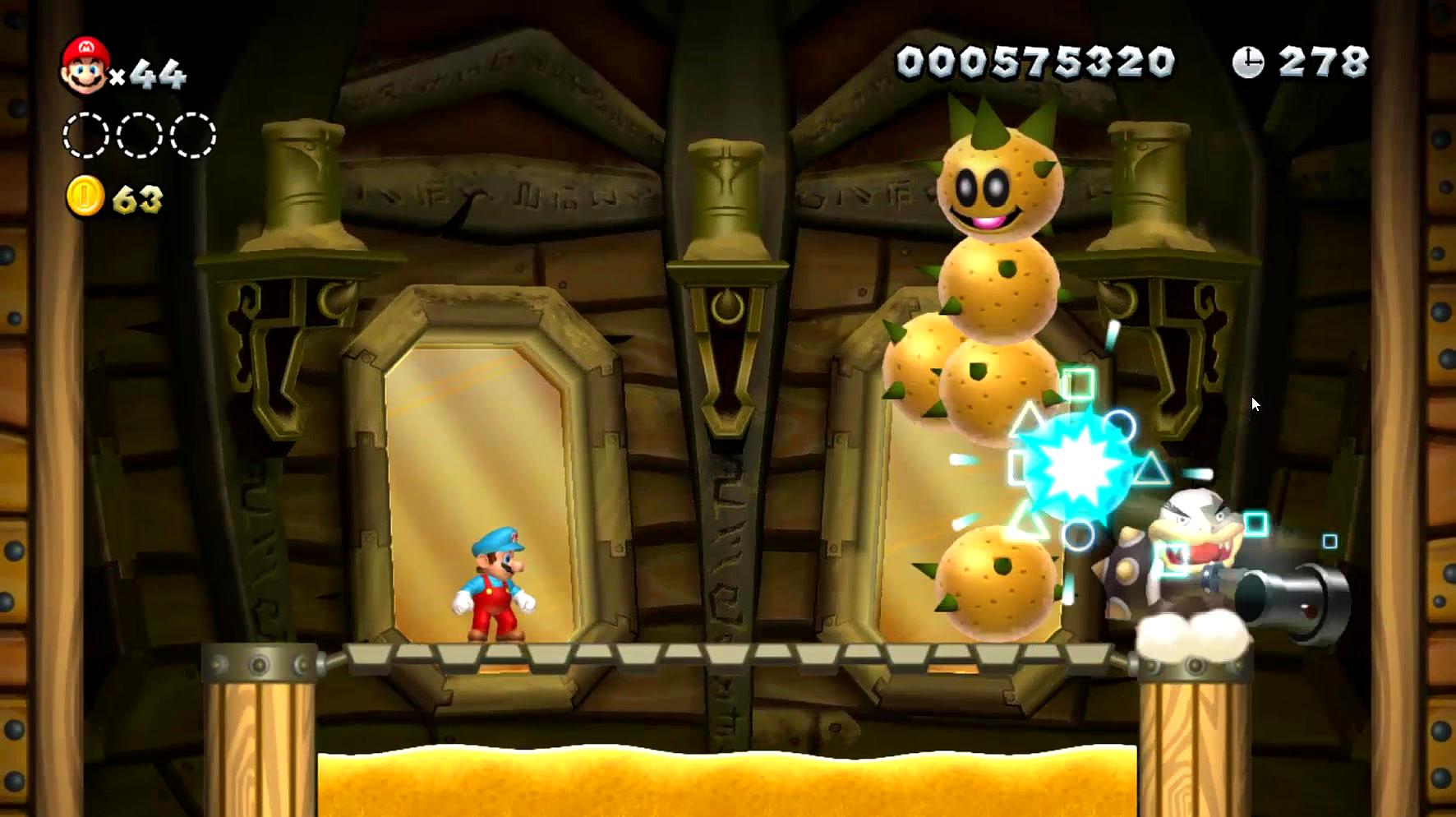 新超级马里奥兄弟u甜点沙漠-6城堡:这个库巴太皮了差点同归于尽