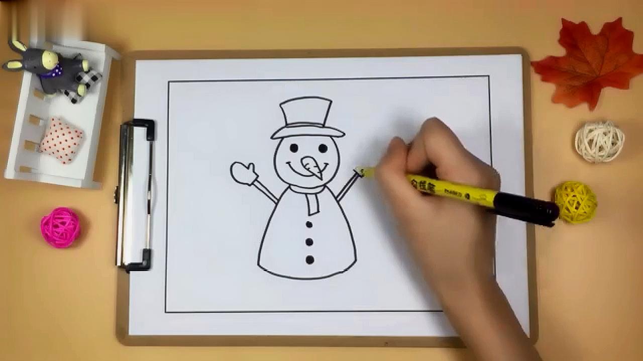 雪人怎么画好看?