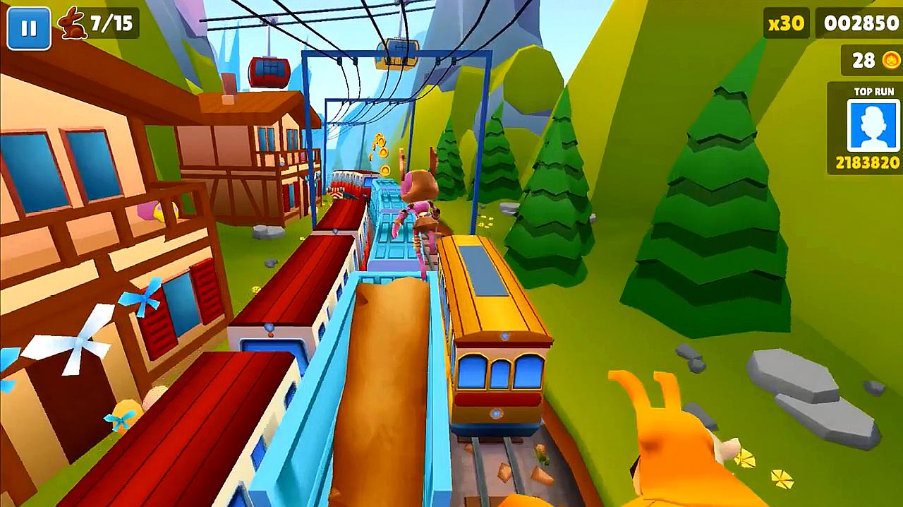 游戏快线:休闲类游戏《地铁跑酷》的精彩视频集锦(一)