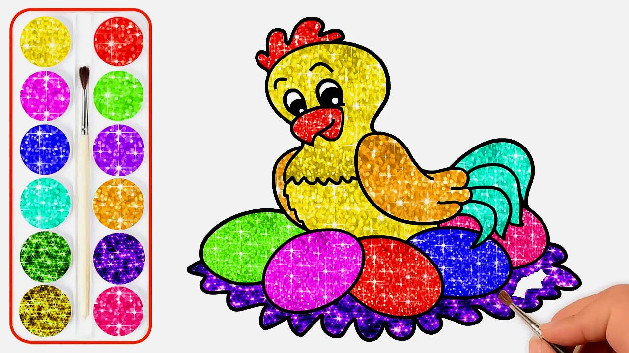 教你母鸡的画法,简单又好看!