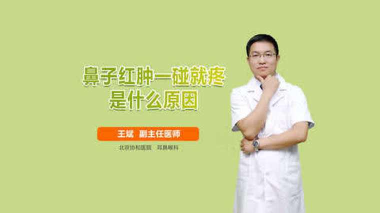 鼻梁骨中间一按就痛 百度