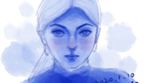 Procreate 看镜子画张无限美化的自画像我不管这就是我 W Procreate 看镜子画张无限美化的自画像我不管这就是我 W
