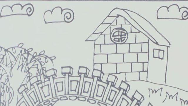 儿童建房子简笔画,简单好学