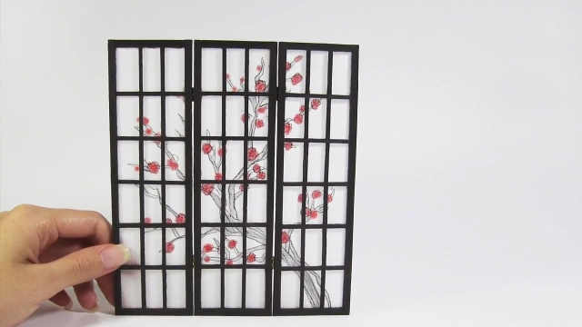 筷子diy微缩版的屏风
