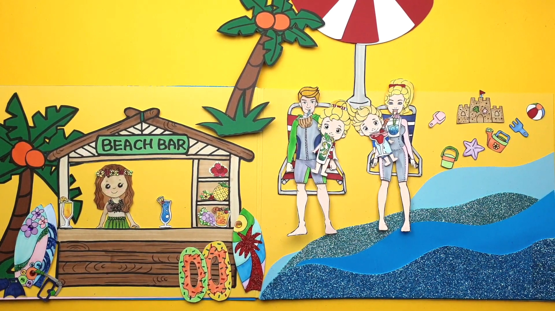 多乐玩具520之早教视频纸娃娃趣味手工剪纸