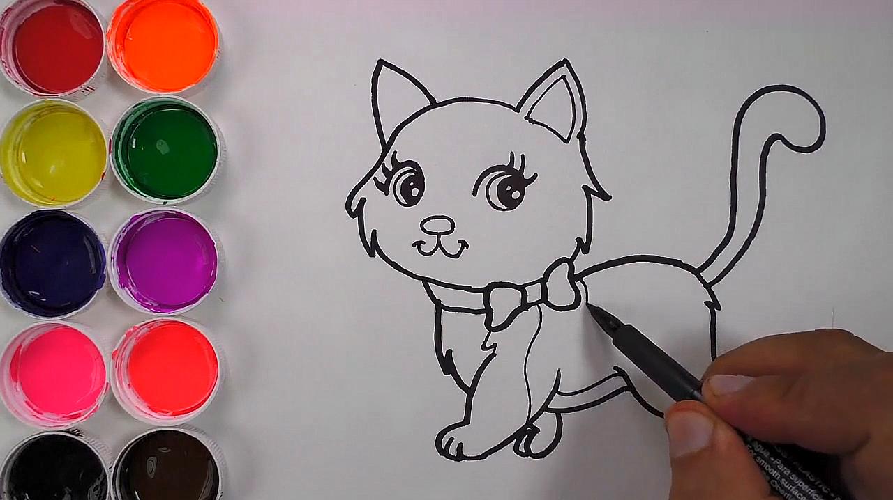 简易画教你怎么画猫咪