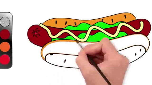 原来三明治简笔画是这样画的!