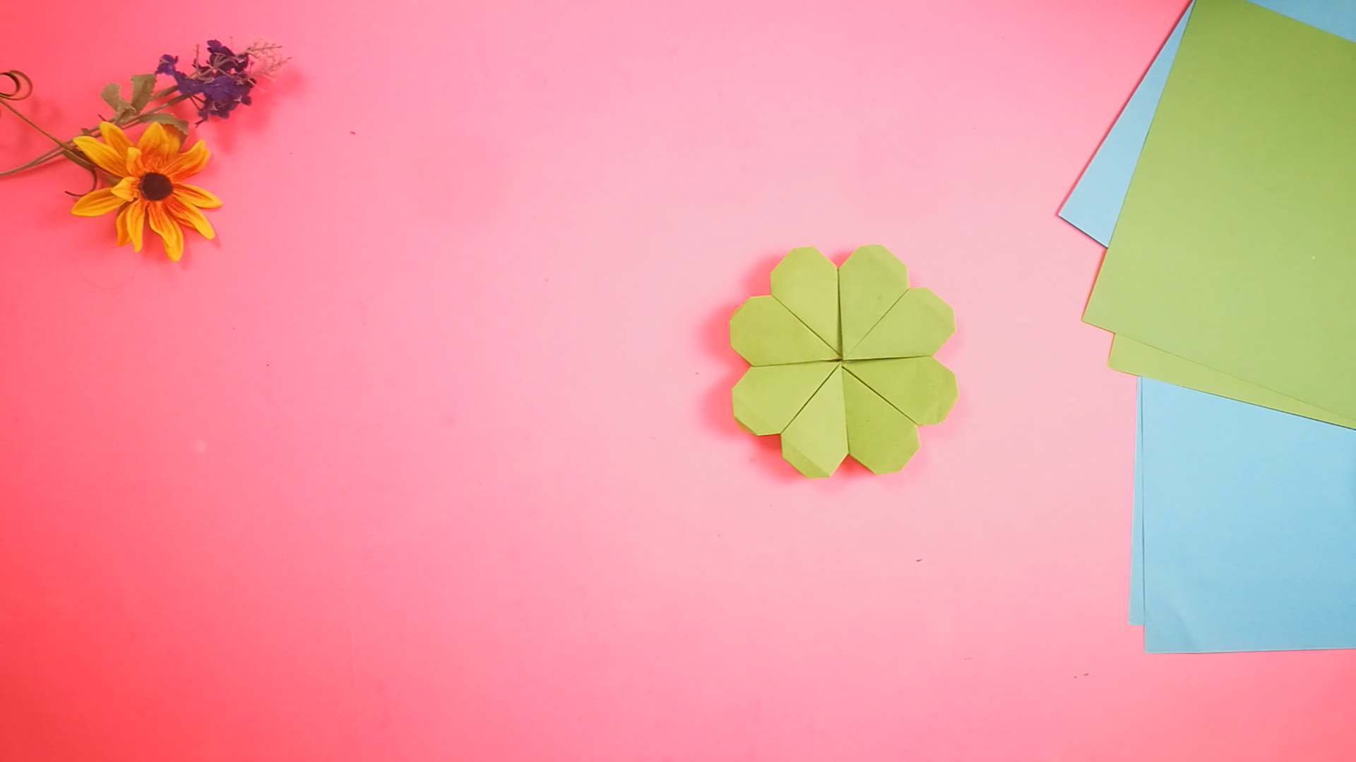 幸运四叶草用折纸轻松