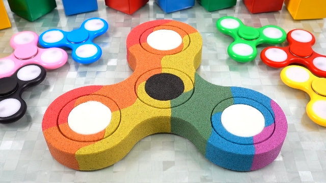 宝宝巴士魔力太空沙—指尖陀螺,炫酷指尖陀螺创意手工也疯狂