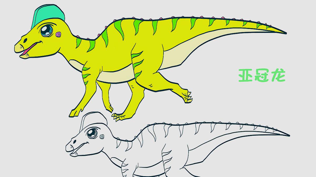 怎么快速画出一只恐龙?