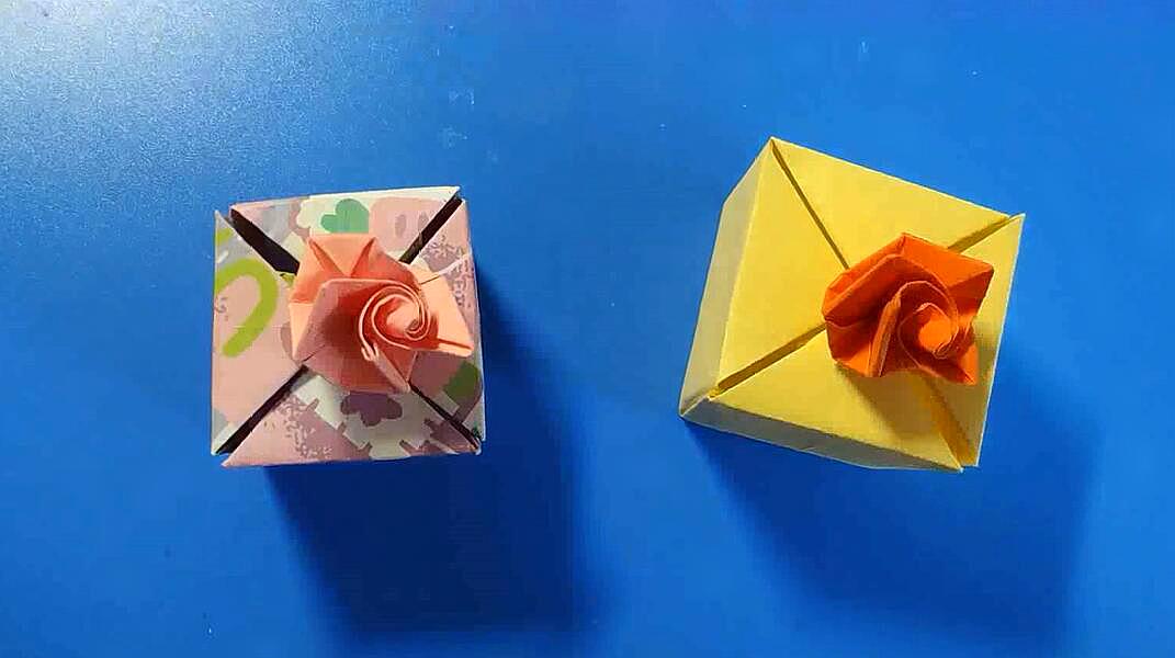 手工折纸教程:简单小巧实用的礼物小盒子,一起来折吧!