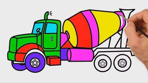4简单罐车的画法  03:52  来源:土豆-如何画油罐车 儿童绘画 学习儿童