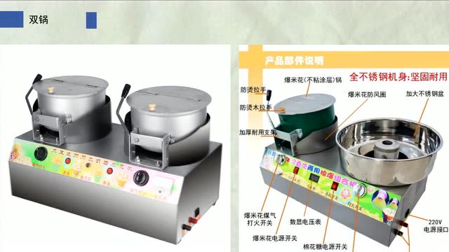 爆米花机使用教程图片