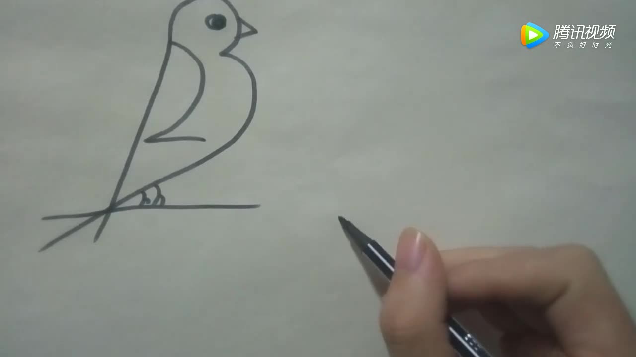 怎么用数字123画鸟