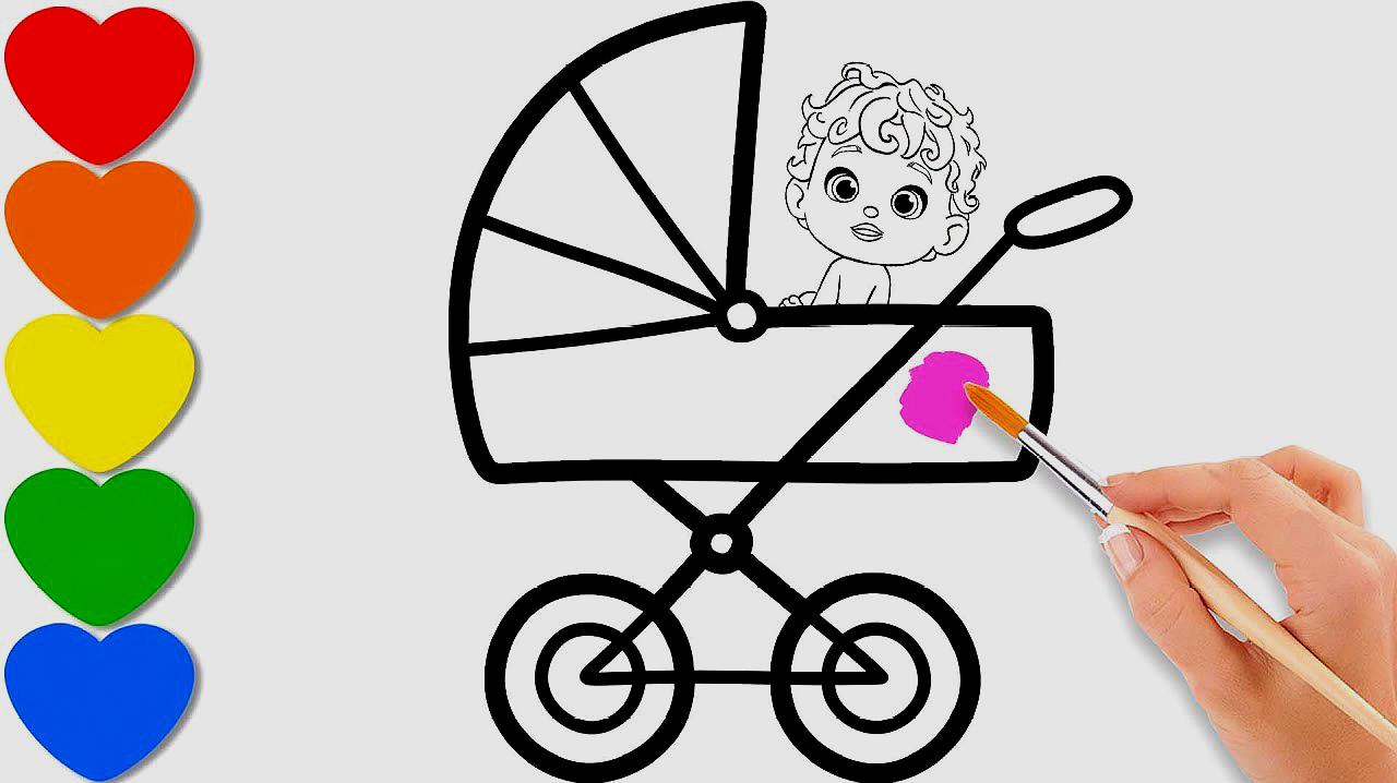 婴儿车怎么画?