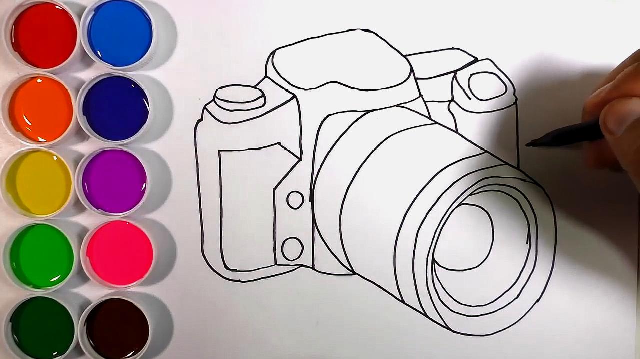 相机简笔画怎么画?