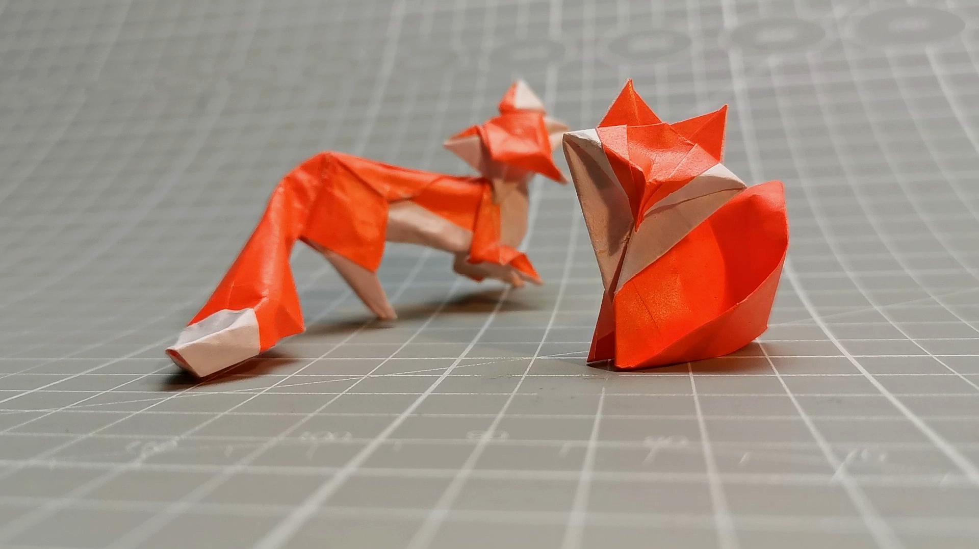 可爱的"小狐狸"折纸,摆在家里超好看,一步一步教你