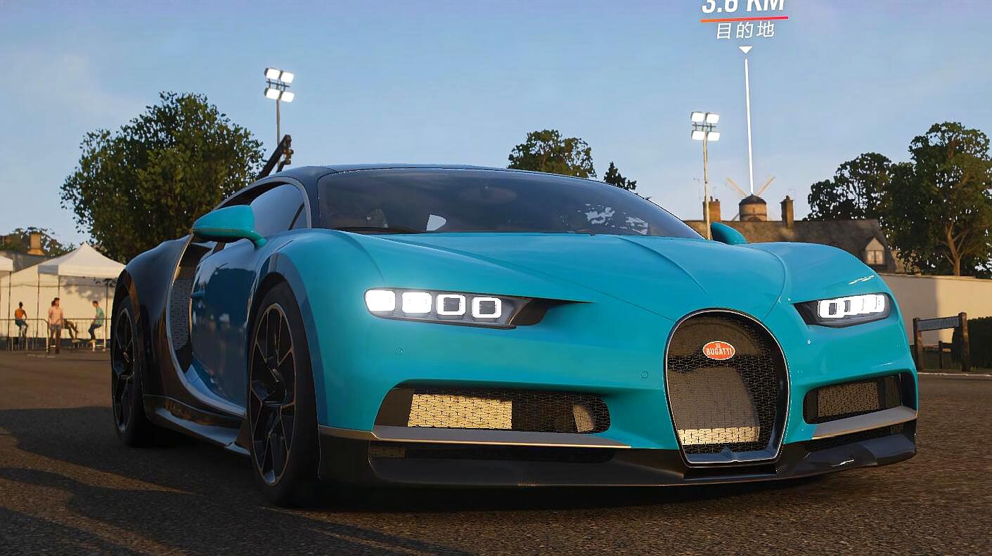 地平线4:千万布加迪说摔就摔,这一摔下去车直接报废了